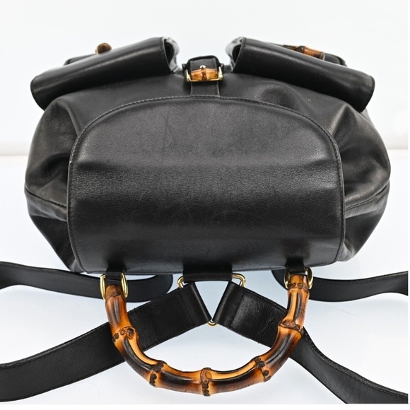 Authentic Gucci Bamboo Leather Backpack - Picture 10 of 16